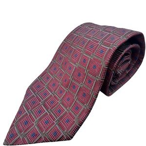 Robert Talbott tie Best of Class Silk maroon Geometric necktie Nordstrom USA